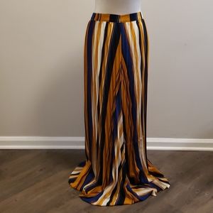 LONG STRIPED SKIRT